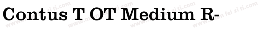 Contus T OT Medium R字体转换